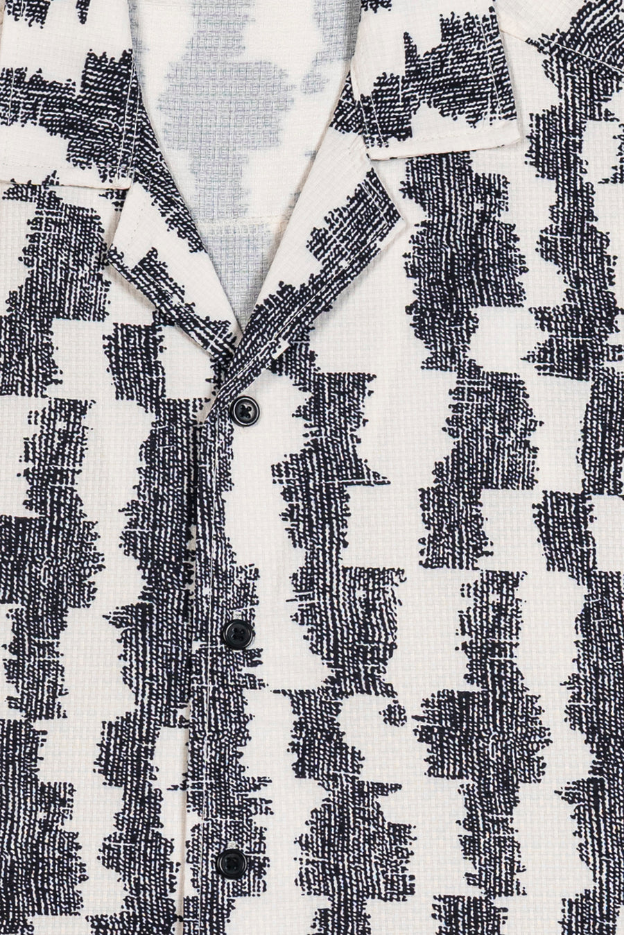 Men's Abstract Line Camp Shirt
