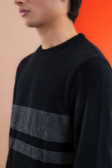 Stripe Crew Knit Men's Sweater.