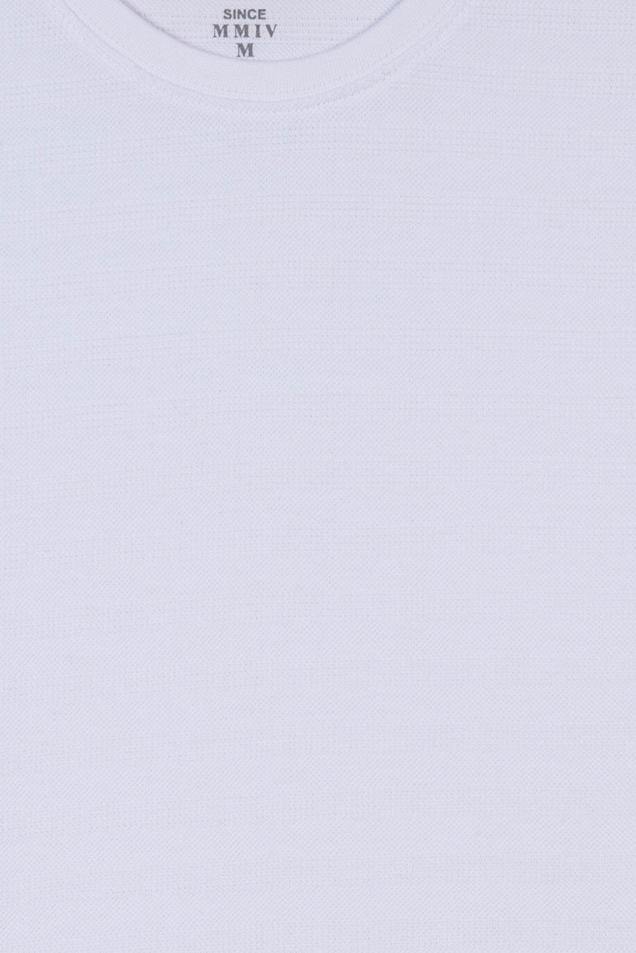 White Men's Textured T-Shirt