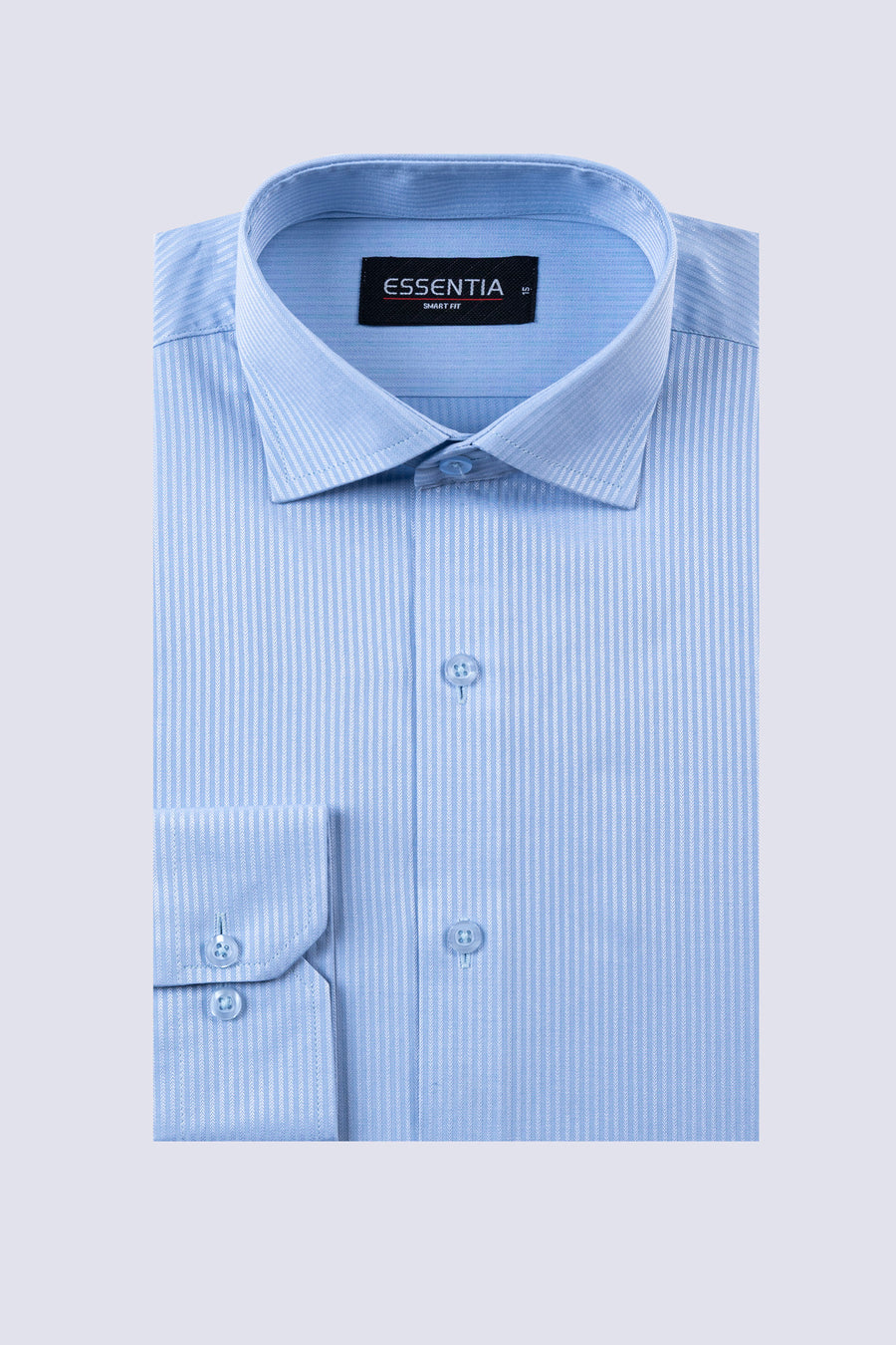 S. Blue Stripe Men's Dress Shirt