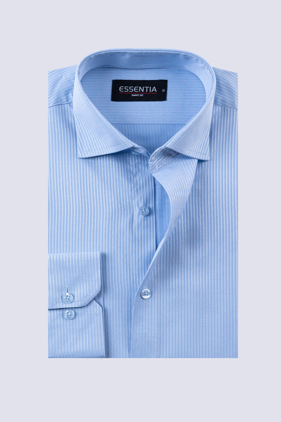 S. Blue Stripe Men's Dress Shirt