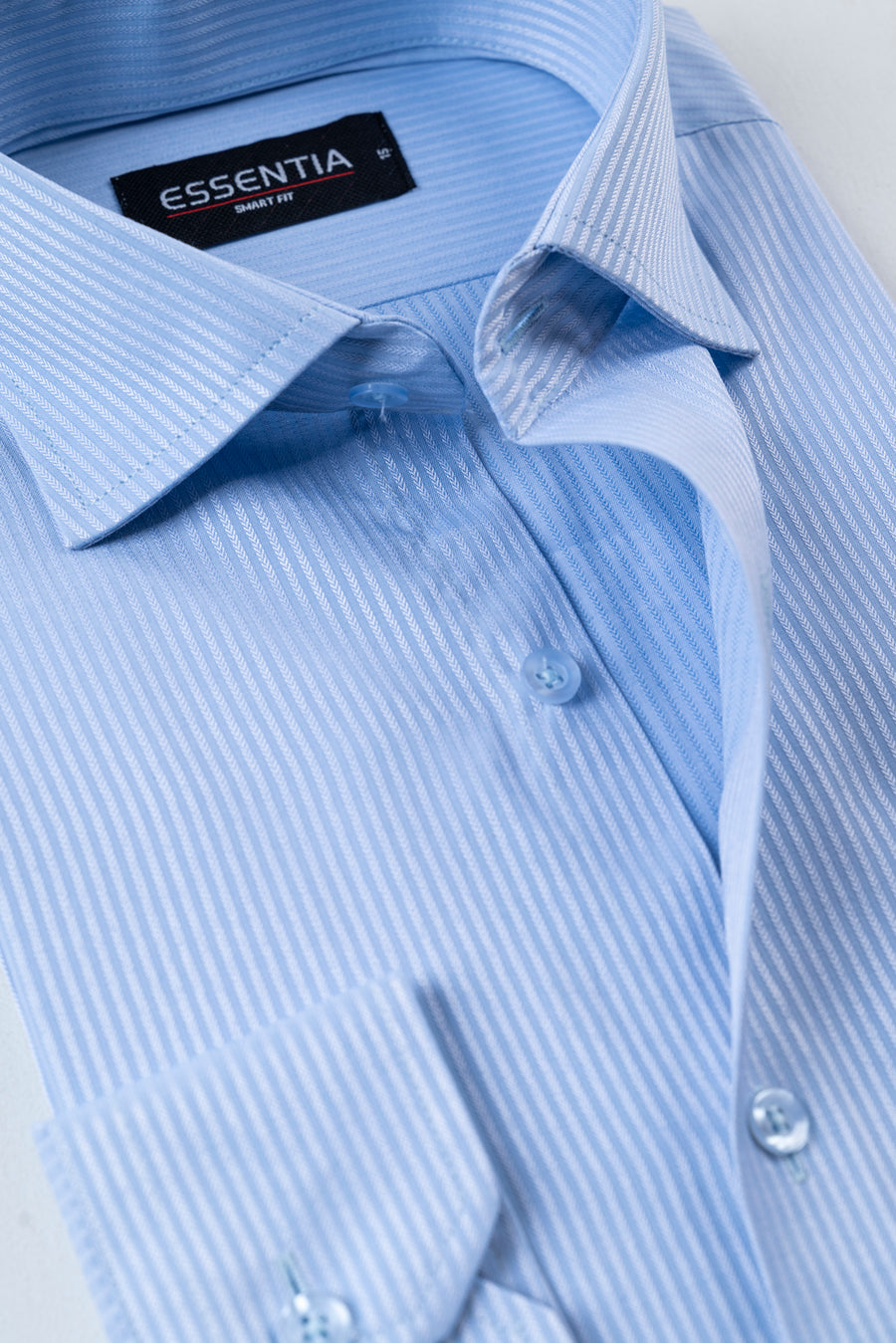 S. Blue Stripe Men's Dress Shirt