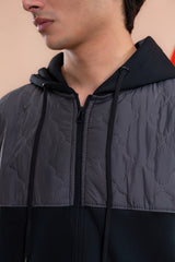 Grey Polyester Men's Hood.