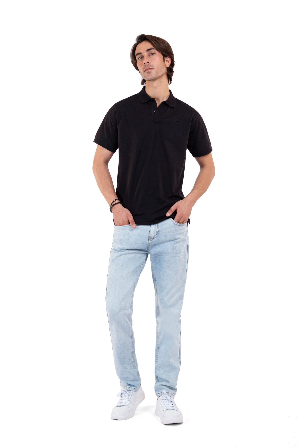 Men's Premium Basic Jet Black Polo Shirt