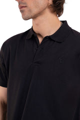 Men's Premium Basic Jet Black Polo Shirt