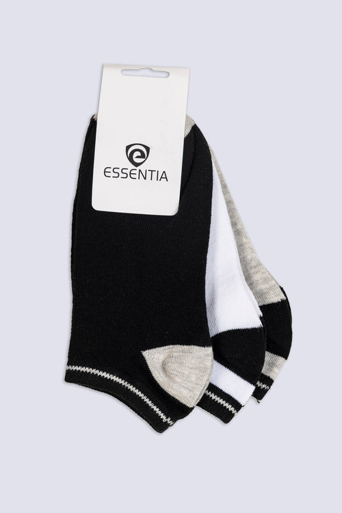 Contrast Heel Ankle Socks