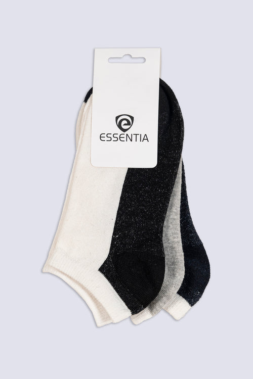 Lurex Sparkle Trainer Socks