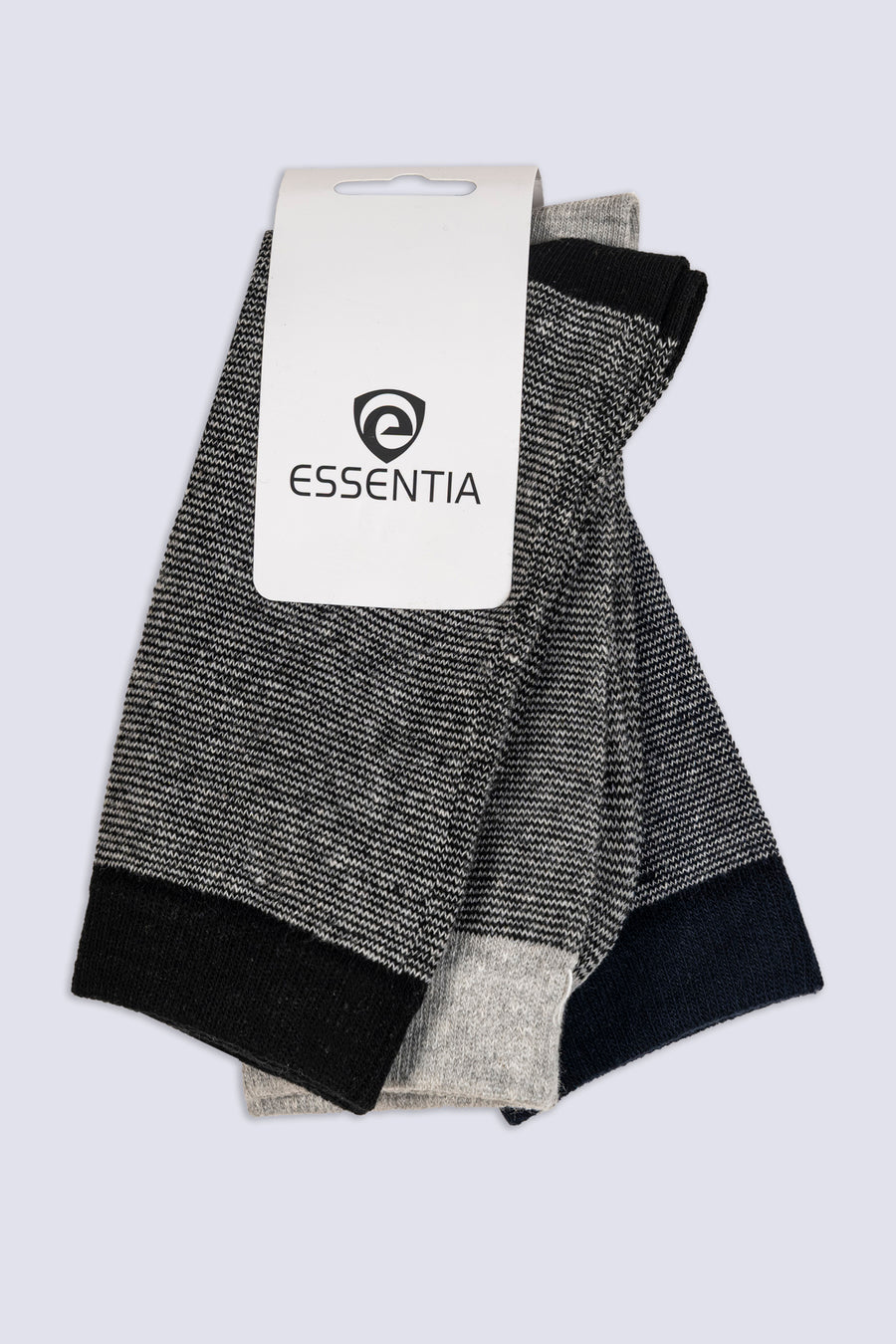 Textured Melange Crew Socks