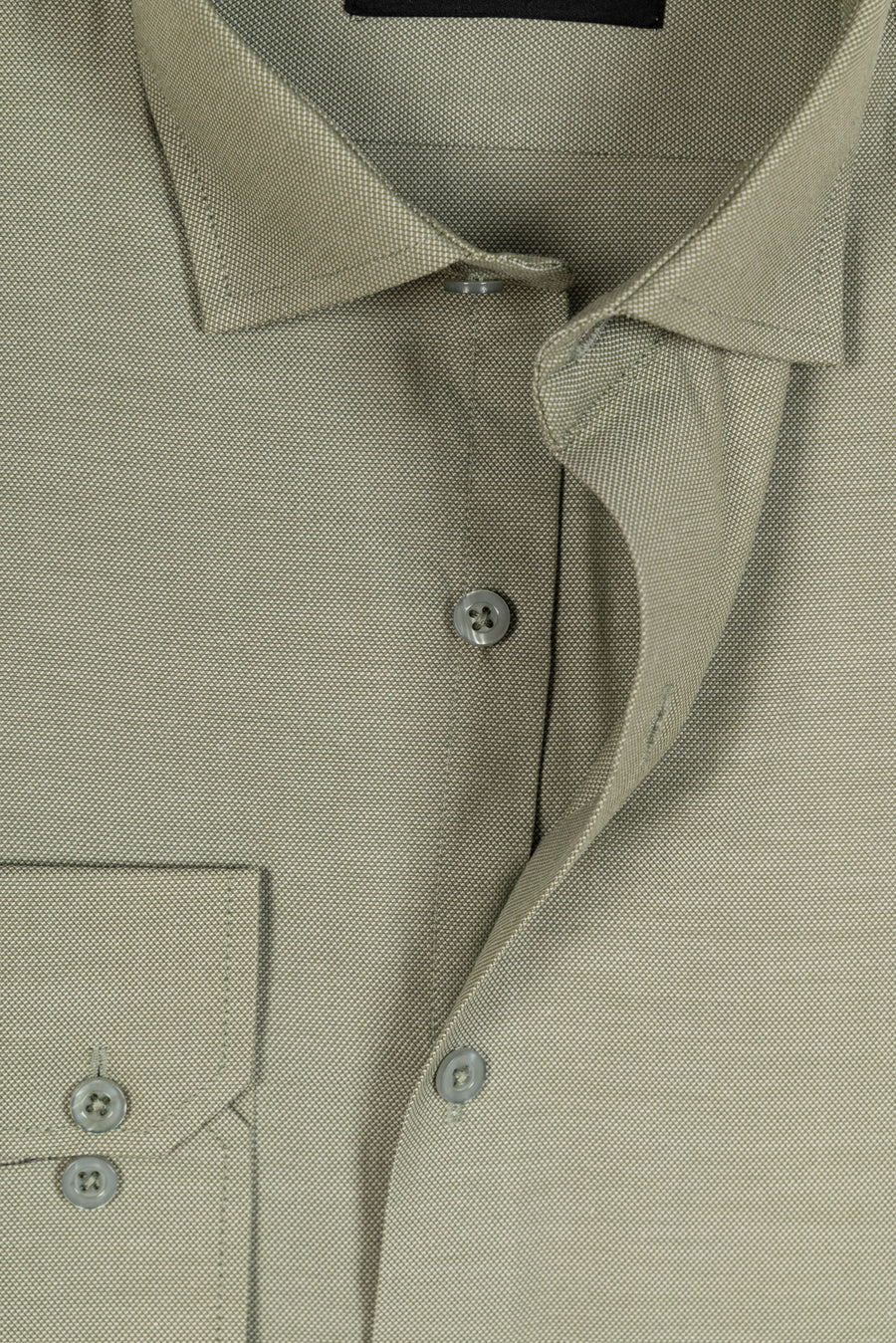 Men's Light Green Dobby Dress Shirt