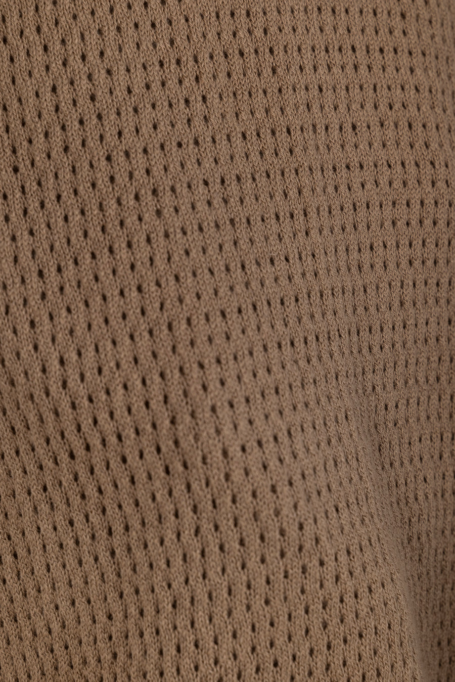 Men's Crochet Knit Polo Shirt