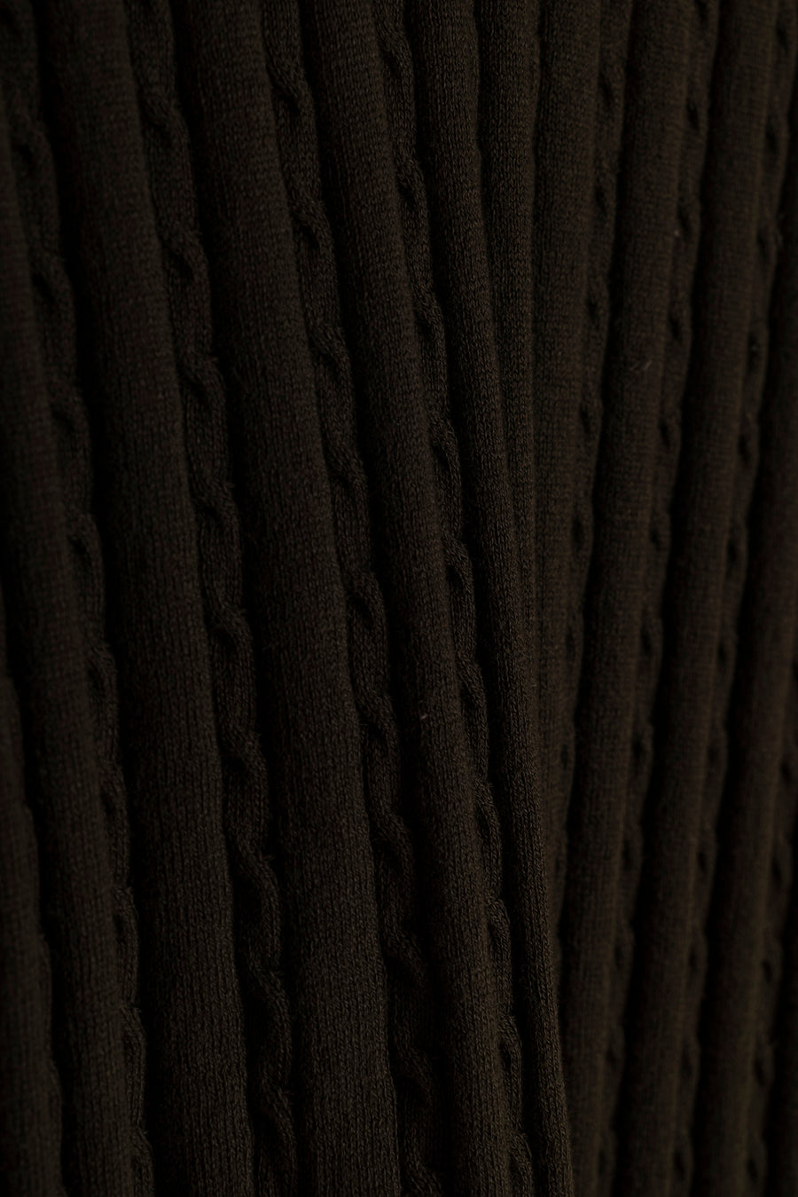 Men's Cable Knit Polo Shirt