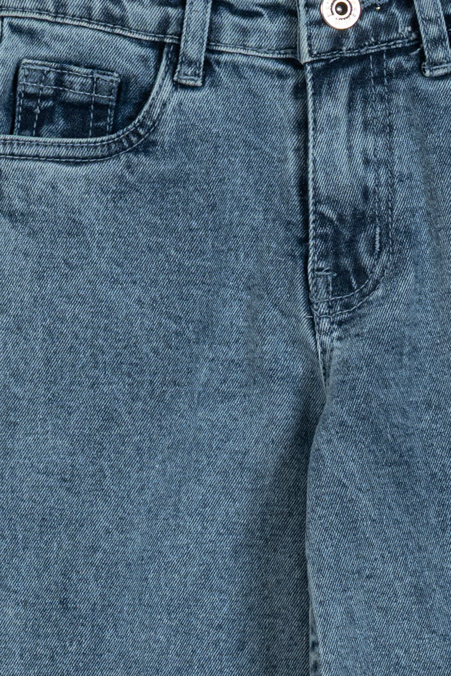 Girl's Stitch Graffiti Print Wide Jeans
