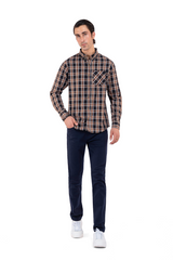 Men's Plaid Checked Casual Shirt