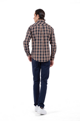 Men's Plaid Checked Casual Shirt