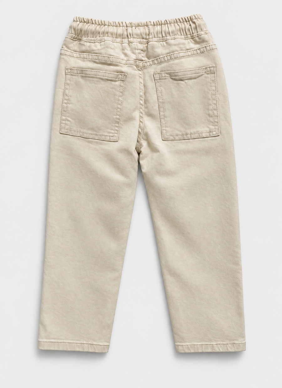 Boy's Animal Patch Twill Pant