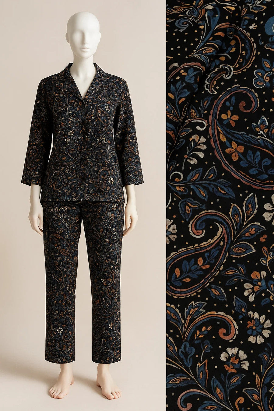 Paisley Printed Ladies Co-Ord Set
