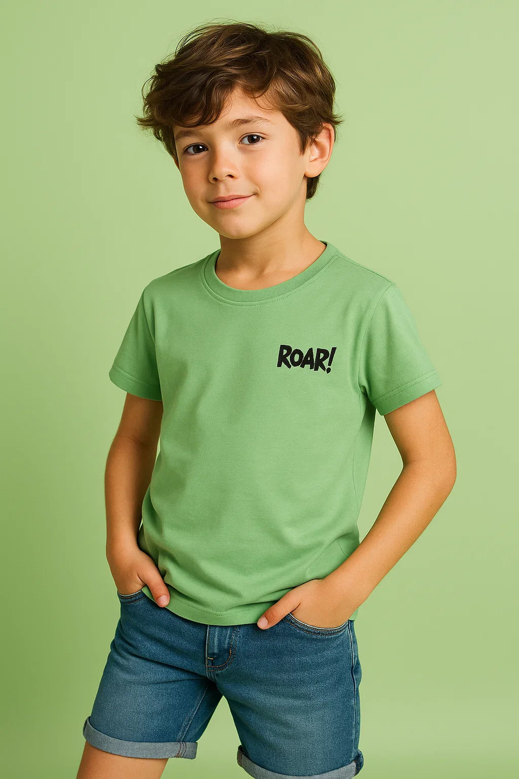 Roar Print Boy's T-Shirt