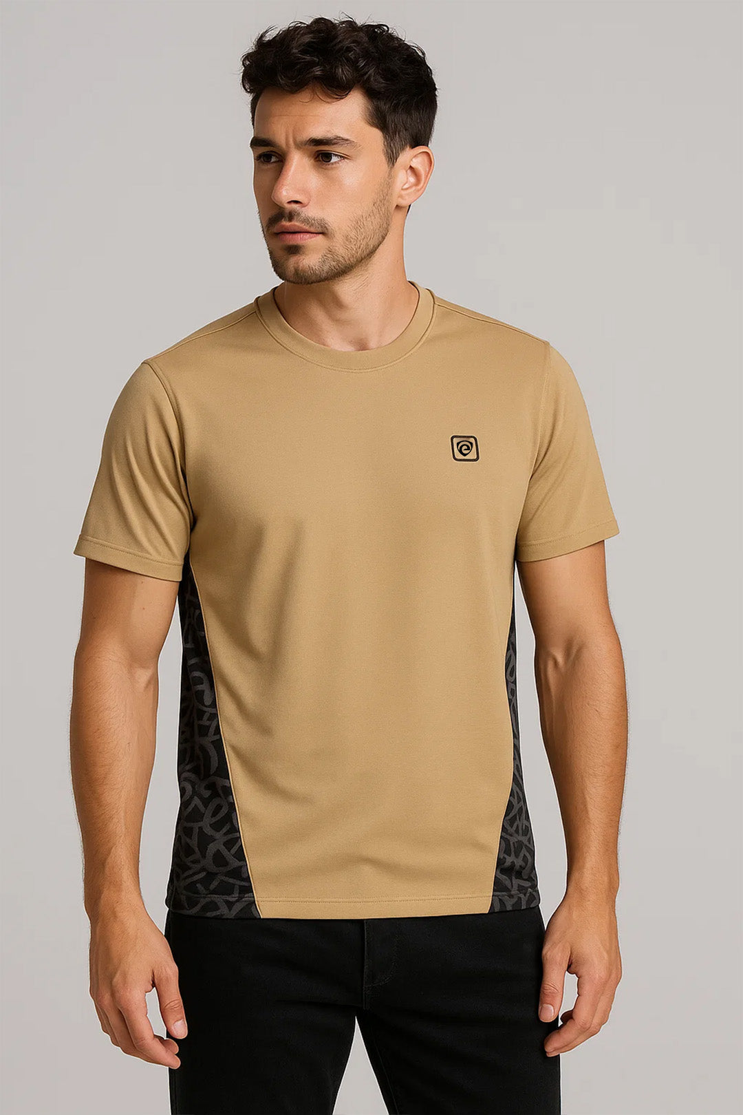 Beige Men's Dri-FIT T-Shirt