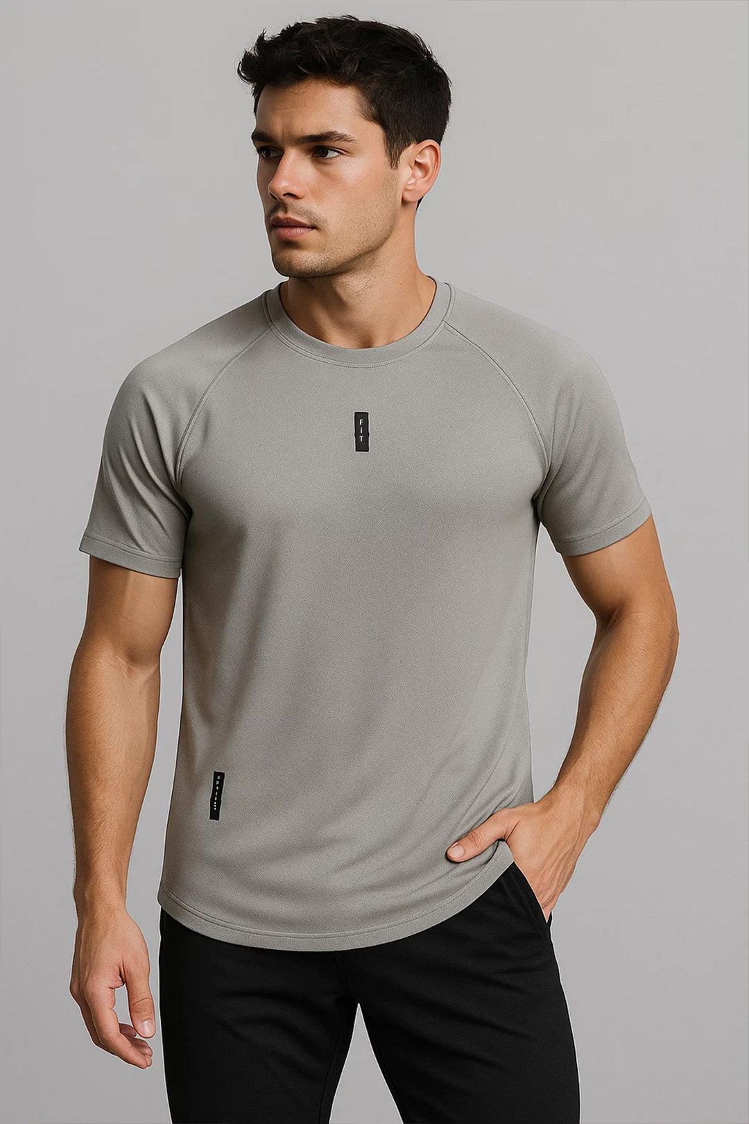 S. Grey Men's Dri-FIT T-Shirt
