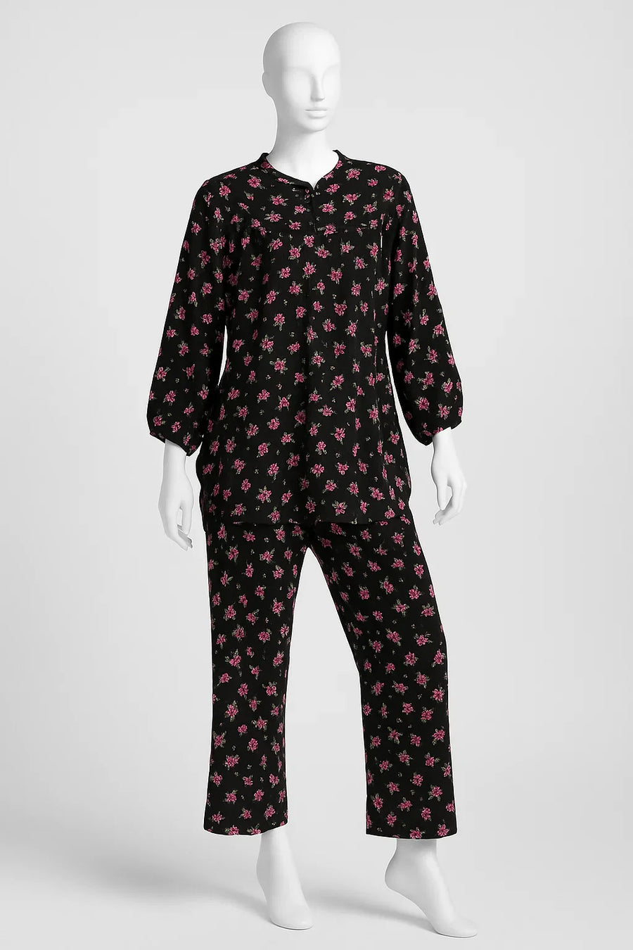 Black Floral Ladies Co-Ord Set