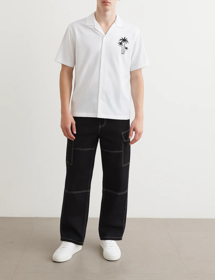 Palm Noir Men's Polo