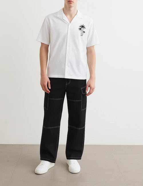 Palm Noir Men's Polo