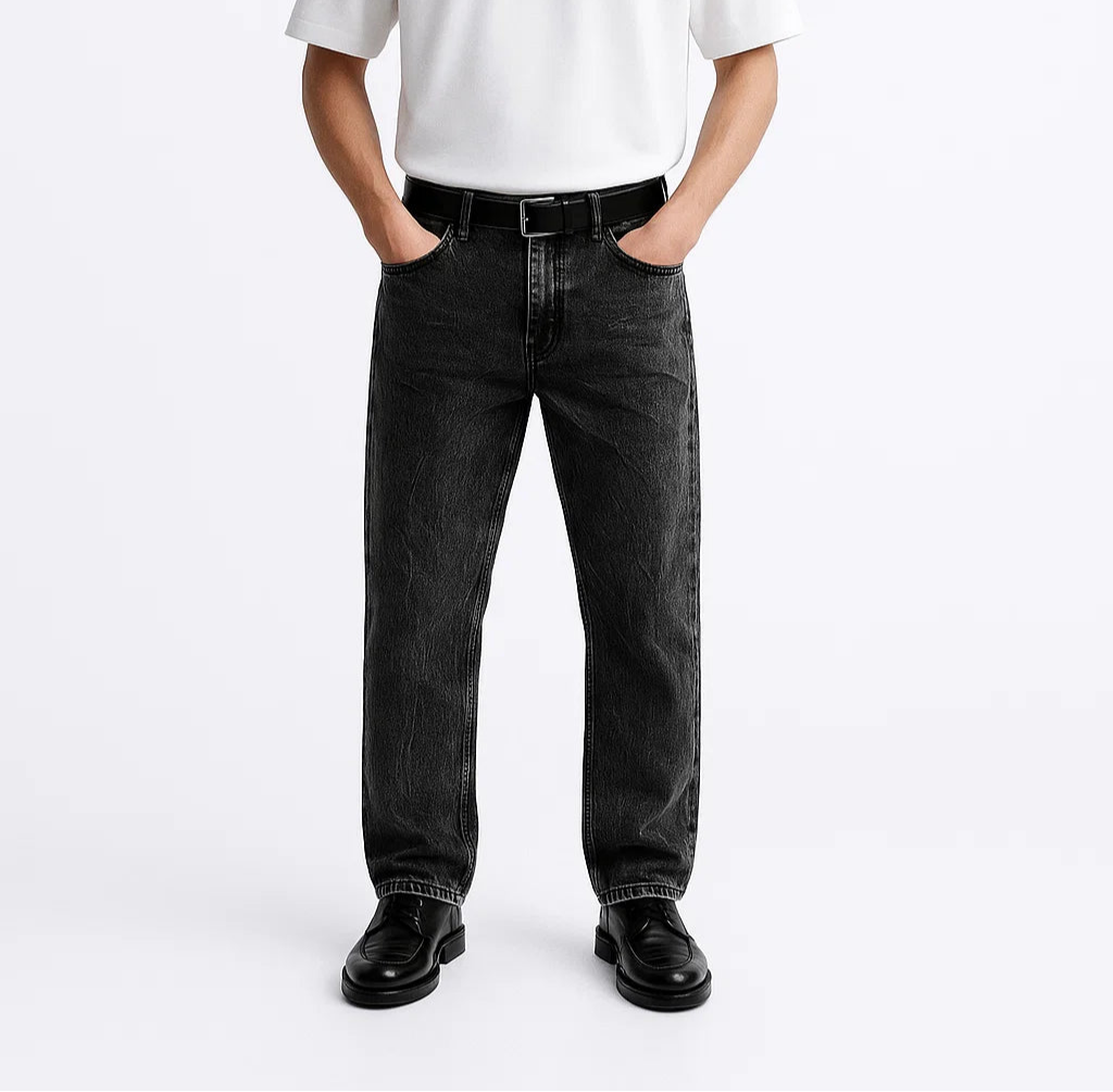Dark Grey Men's Denim Pant