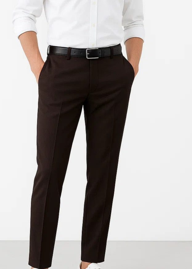 Classic Dark Brown Dress Pant