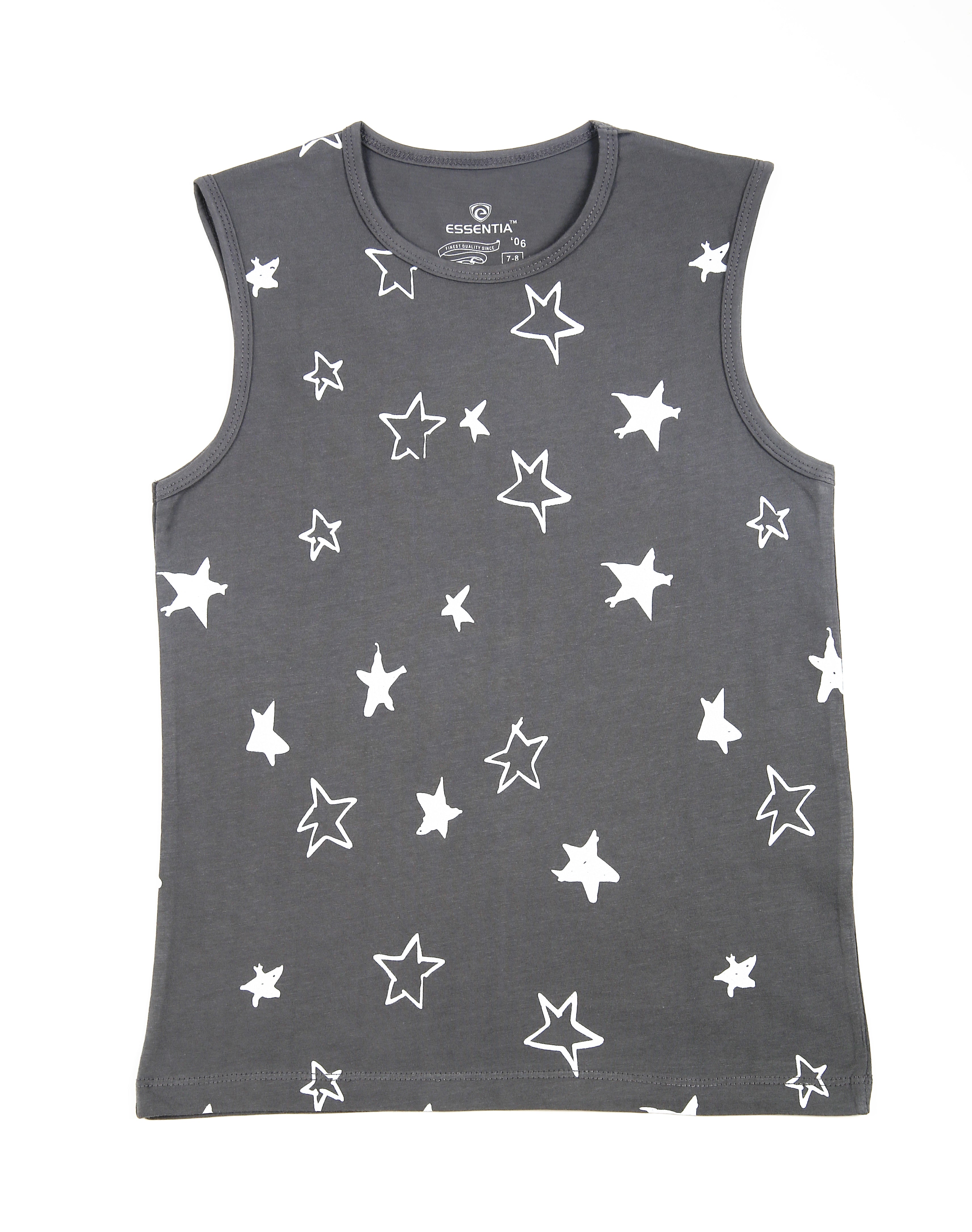 Boy's T-Shirt Sleeve Less Tee - ESSENTIA.COM.PK