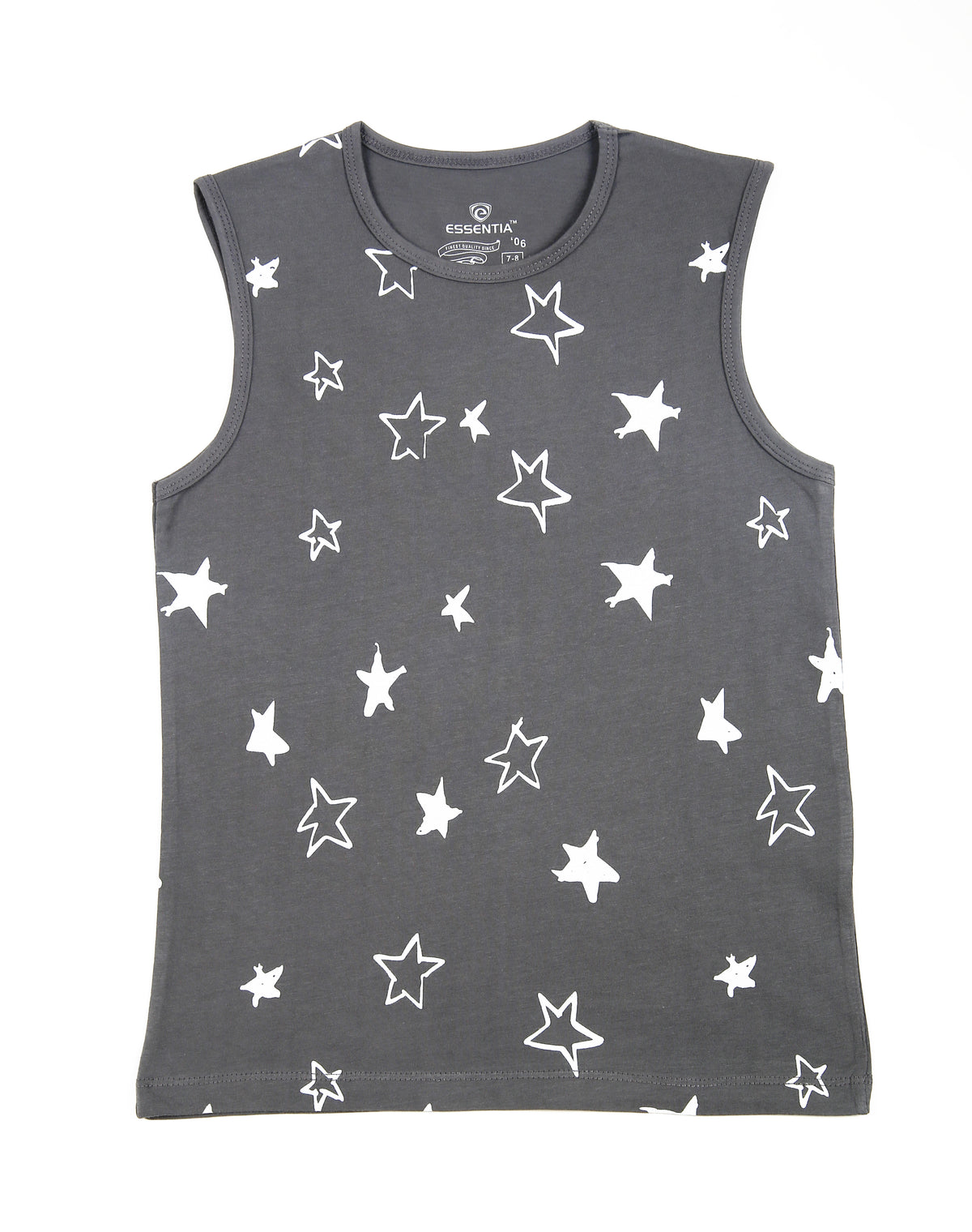 Boy's T-Shirt Sleeve Less Tee - ESSENTIA.COM.PK