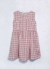 Check Cotton Frock for girls