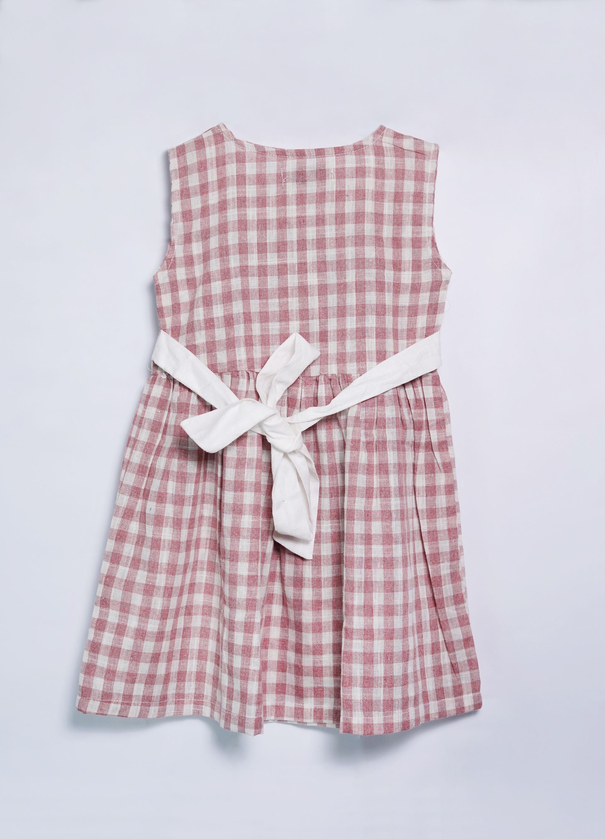 Check Cotton Frock for girls
