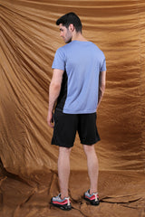 Men's Blue Panel Short