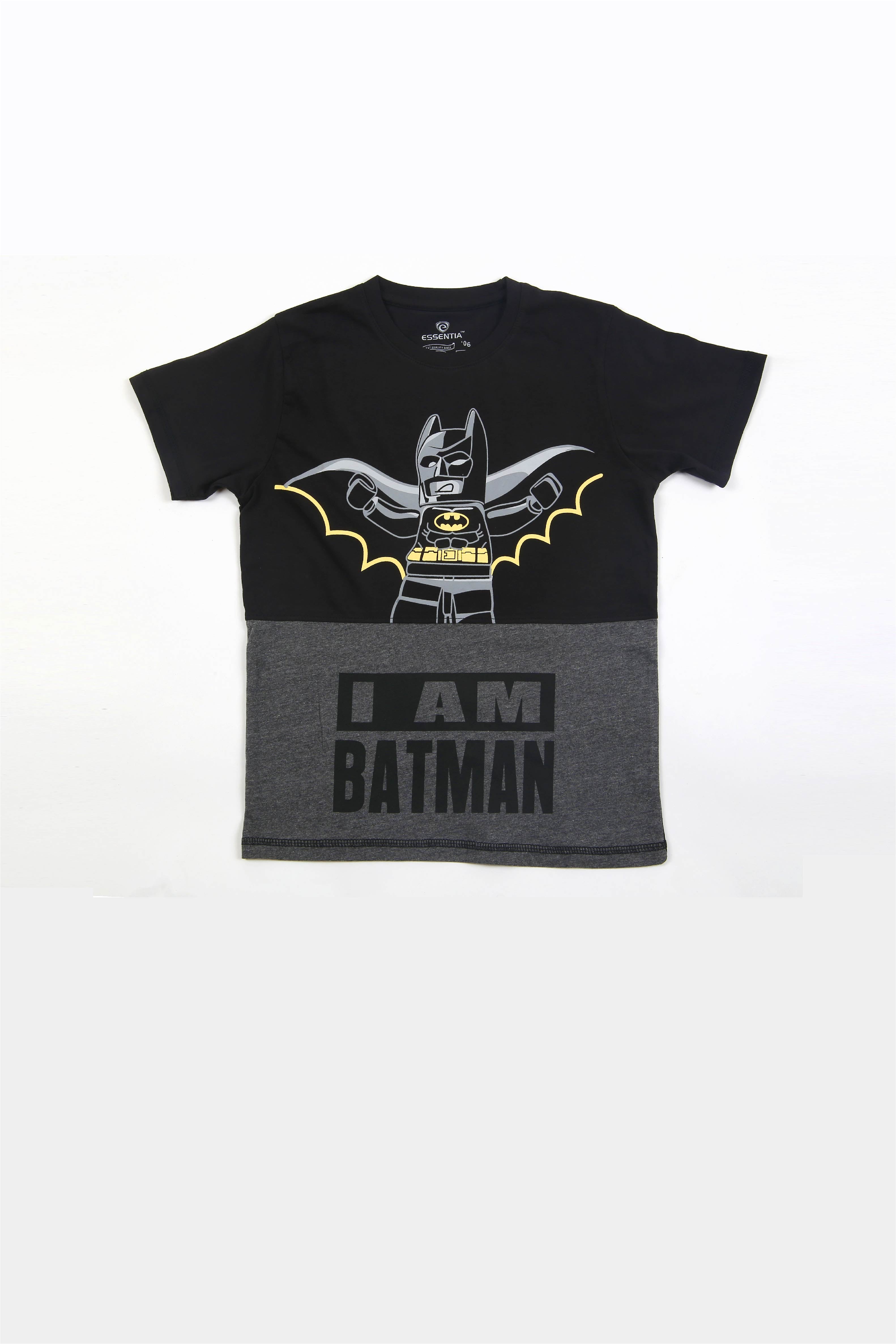 Boys C Neck Batman T-Shirt