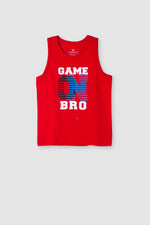 Load image into Gallery viewer, Game On Bro Sleeve Less kids tee
