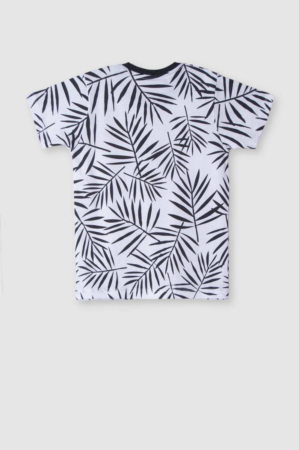 FEATHER PRINTED C-NECK TEE