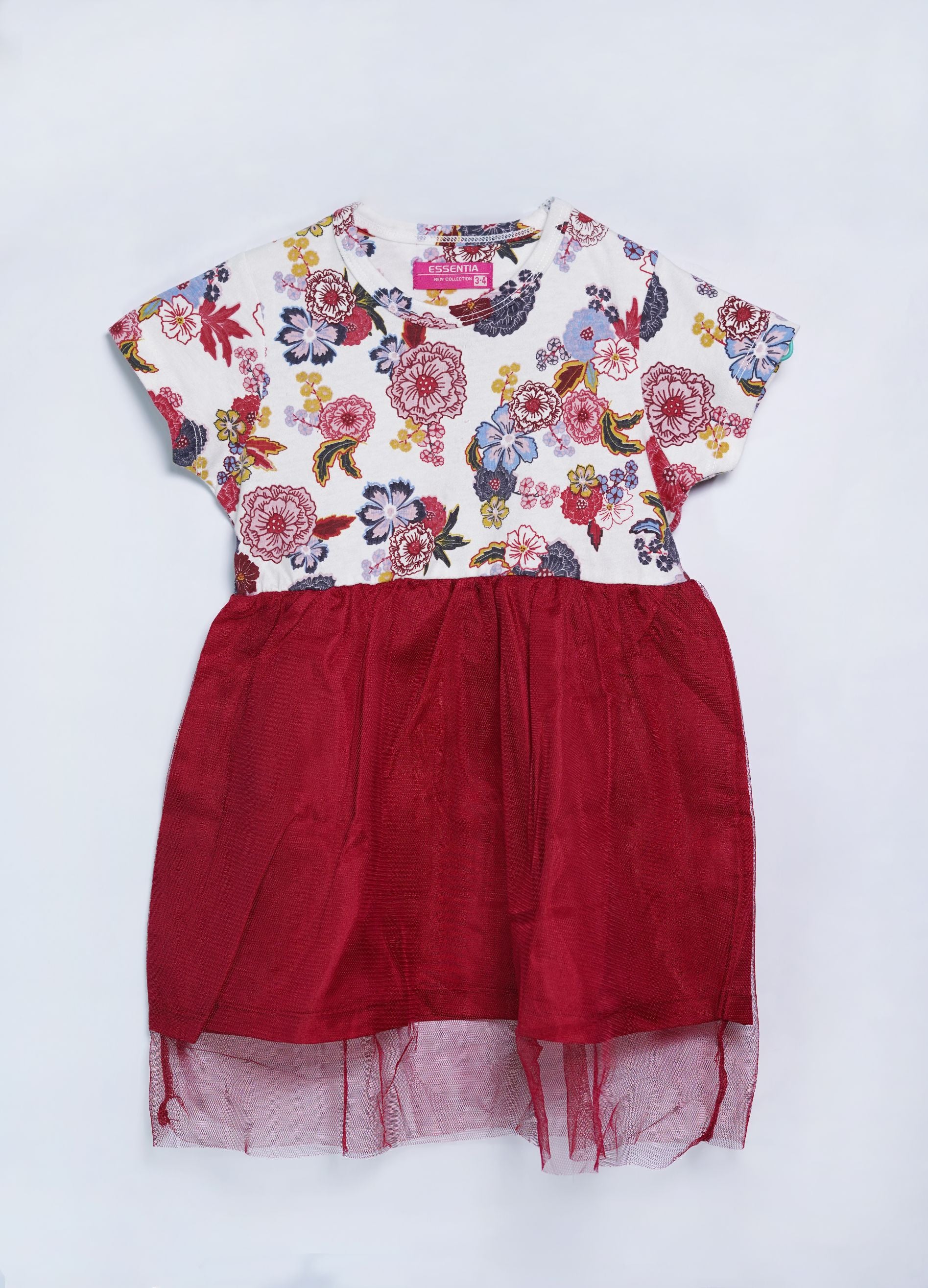 Contrast Color Baby Girl Frock