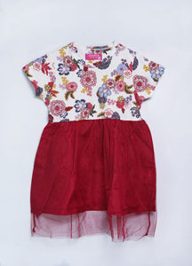 Contrast Color Baby Girl Frock