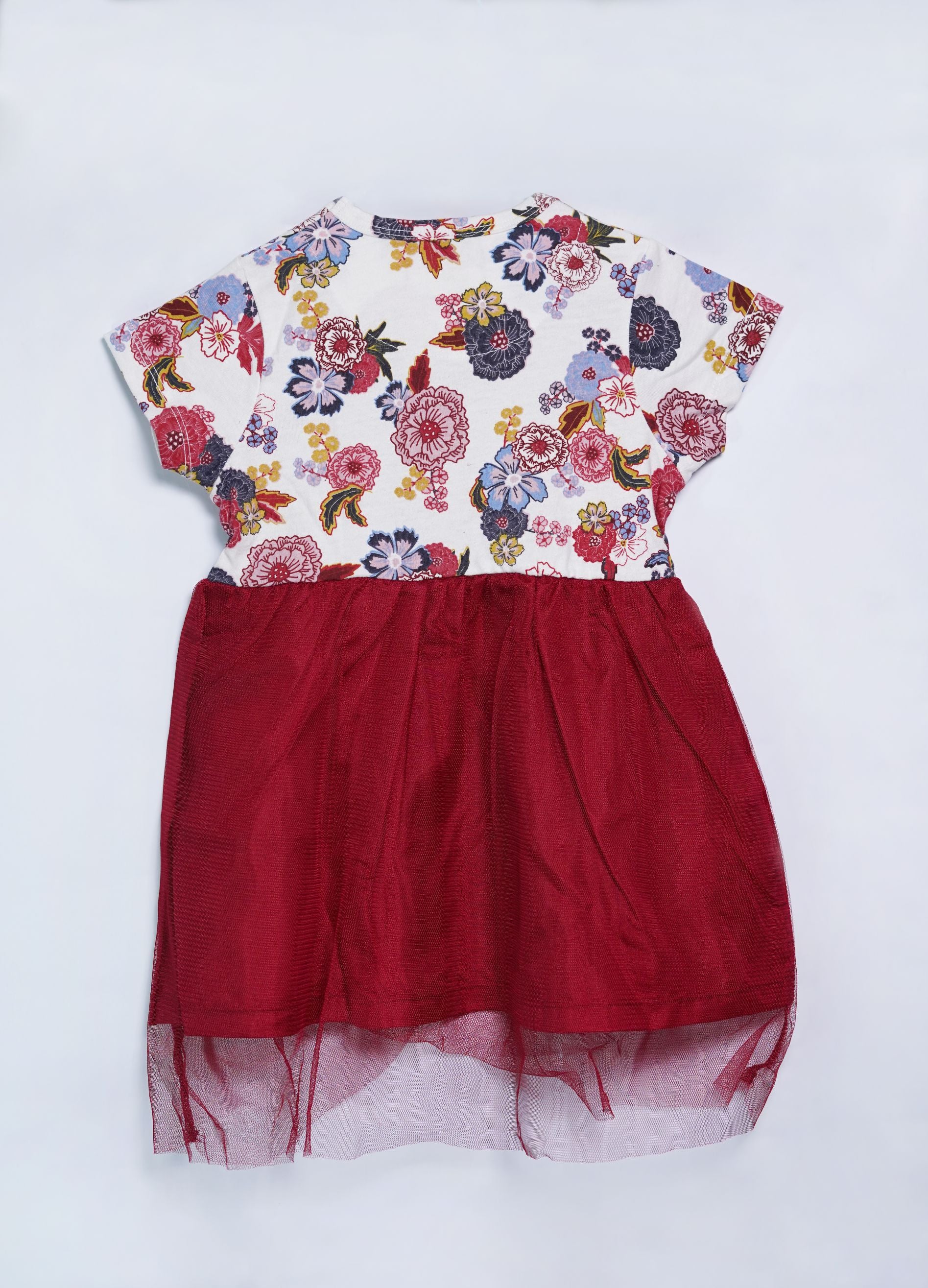Contrast Color Baby Girl Frock